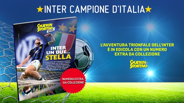 Scudetto Inter, in edicola un numero extra da collezione del Guerin Sportivo! 1 Scudetto Inter, in edicola un numero extra da collezione del Guerin Sportivo!