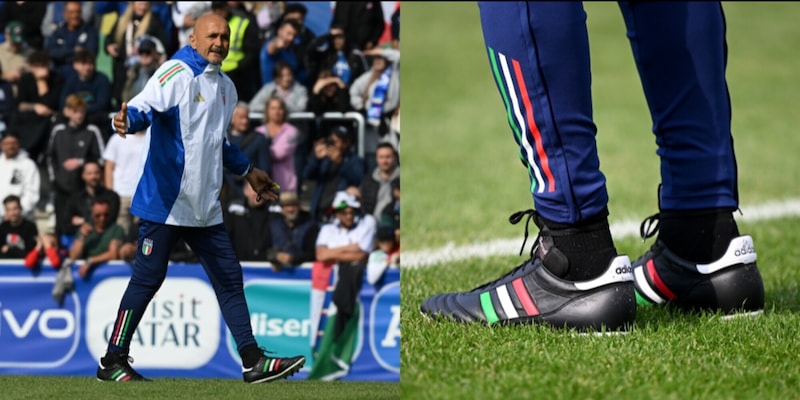 Le scarpe di Spalletti fanno impazzire i tifosi: c'è un dettaglio che non è sfuggito 1 Le scarpe di Spalletti fanno impazzire i tifosi: c'è un dettaglio che non è sfuggito