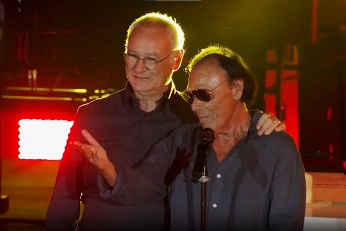 Video, Ranieri canta con Venditti "Grazie Roma" 1 Video, Ranieri canta con Venditti "Grazie Roma"