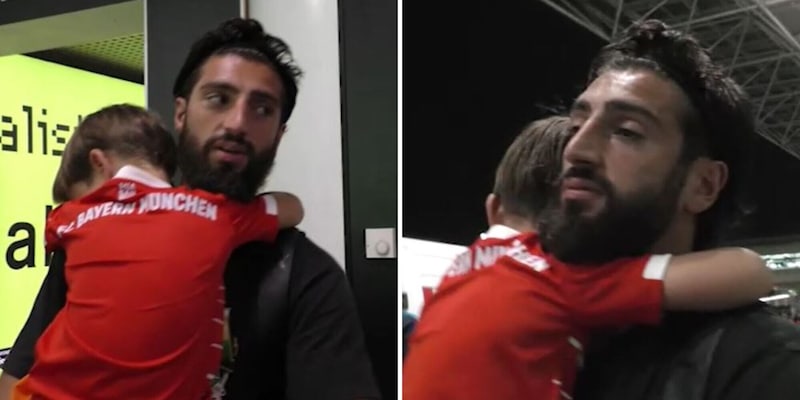 Lazio, Gigot sbarca nella notte a Fiumicino con il figlio in braccio 1 Lazio, Gigot sbarca nella notte a Fiumicino con il figlio in braccio