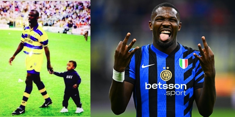 Quando Thuram scendeva in campo con papà Lilian: Inter-Parma chiude il cerchio 1 Quando Thuram scendeva in campo con papà Lilian: Inter-Parma chiude il cerchio