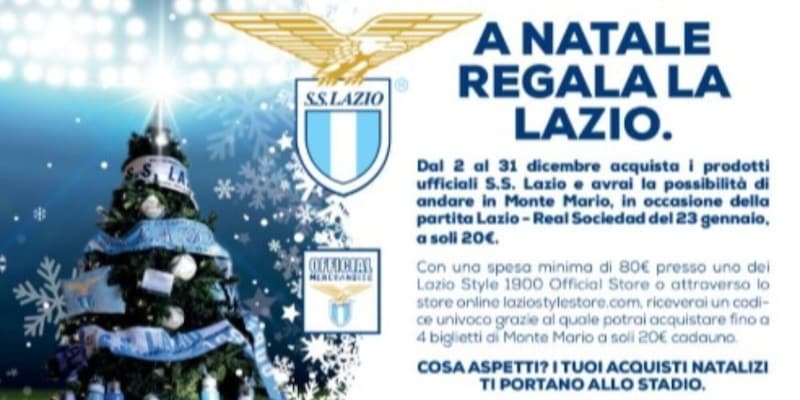 Natale con la Lazio sotto l'albero: l'iniziativa del club per i tifosi 1 Natale con la Lazio sotto l'albero: l'iniziativa del club per i tifosi
