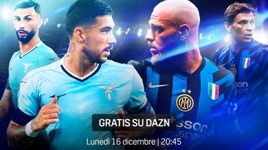 Lazio-Inter andrà gratis su Dazn lunedì 16 alle 20.45 1 Lazio-Inter andrà gratis su Dazn lunedì 16 alle 20.45