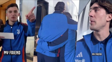 "Mio amico", "Number one": Juve, siparietto Vlahovic-Conceicao verso Riad 1 "Mio amico", "Number one": Juve, siparietto Vlahovic-Conceicao verso Riad