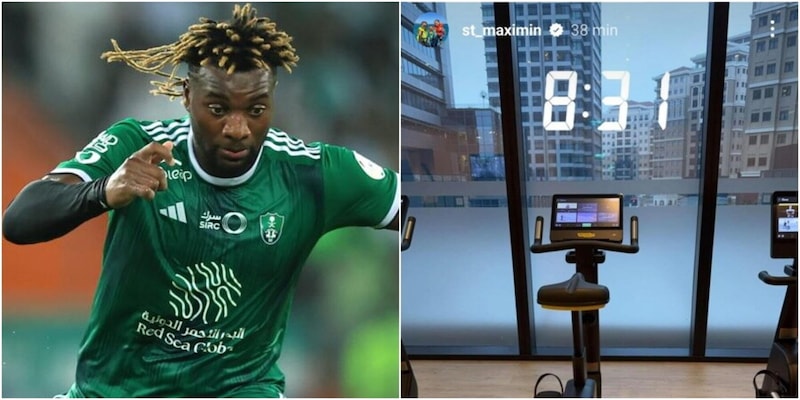 Saint-Maximin si allena da solo in palestra e aspetta il Napoli 1 Saint-Maximin si allena da solo in palestra e aspetta il Napoli