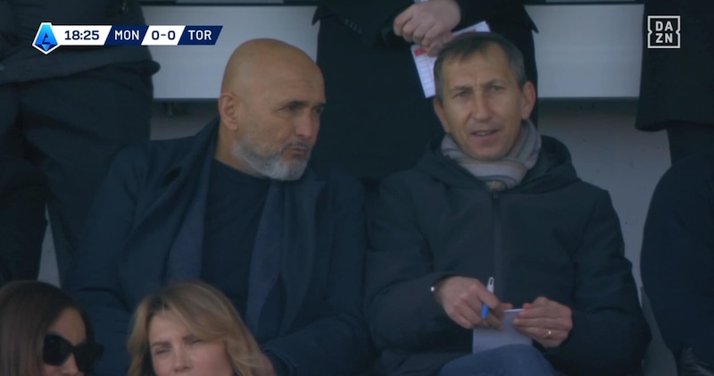Spalletti in tribuna per Monza-Torino dopo l'incontro con Nesta 1 Spalletti in tribuna per Monza-Torino dopo l'incontro con Nesta