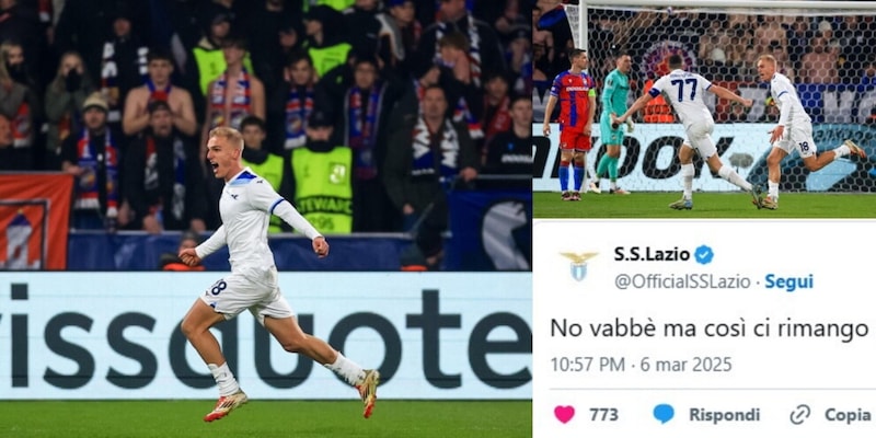 Lazio, il gol al fotofinish di Isaksen fa impazzire il social media manager: "Così ci rimango!" 1 Lazio, il gol al fotofinish di Isaksen fa impazzire il social media manager: "Così ci rimango!"