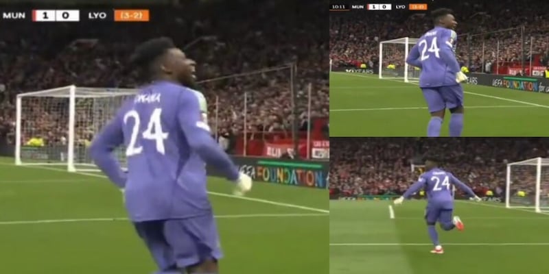 Manchester United, Onana irride i tifosi del Lione: il gesto dell'ex Inter è virale 2 Manchester United, Onana irride i tifosi del Lione: il gesto dell'ex Inter è virale