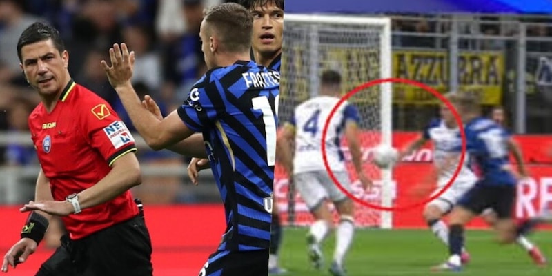 Moviola Inter-Verona: l'arbitro arrivato al limite, due errori gravi 1 Moviola Inter-Verona: l'arbitro arrivato al limite, due errori gravi
