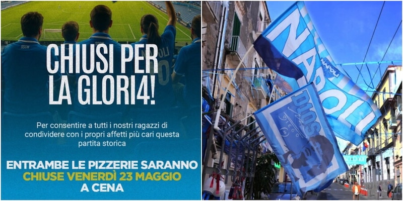 "Chiusi per la gloria", la scelta di una delle pizzerie più importanti di Napoli per lo scudetto 4 "Chiusi per la gloria", la scelta di una delle pizzerie più importanti di Napoli per lo scudetto