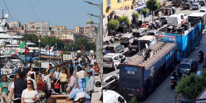 Festa scudetto Napoli: gli orari e il percorso della parata. E spunta una scritta sui bus scoperti... 1 Festa scudetto Napoli: gli orari e il percorso della parata. E spunta una scritta sui bus scoperti...