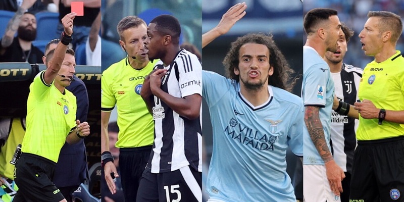 Moviola Lazio-Juve: Kalulu espulso per la linea Rocchi, svista su Guendouzi 1 Moviola Lazio-Juve: Kalulu espulso per la linea Rocchi, svista su Guendouzi