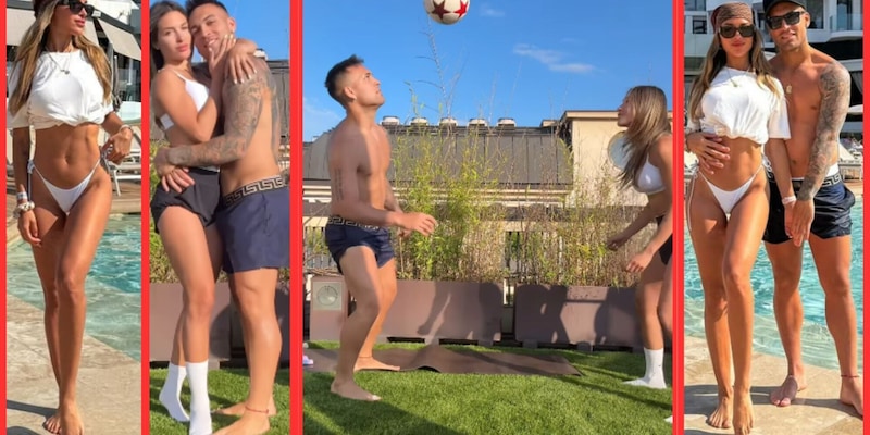 Lautaro Martinez palleggia con la moglie e arriva una richiesta speciale 1 Lautaro Martinez palleggia con la moglie e arriva una richiesta speciale