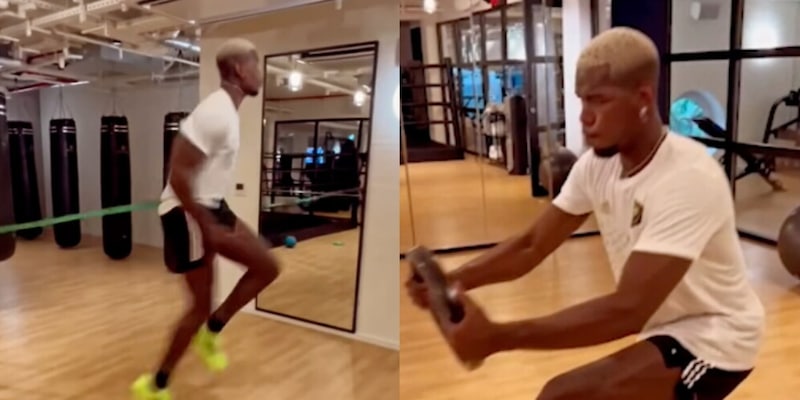 Pogba in gran forma mostra a tutti l'allenamento in palestra 4 Pogba in gran forma mostra a tutti l'allenamento in palestra