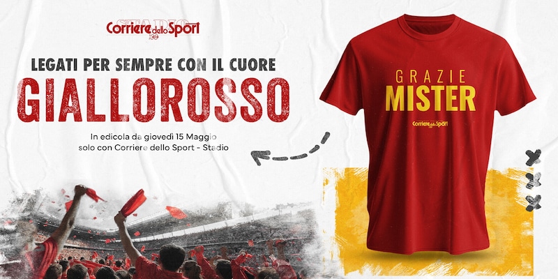 "Grazie Mister", la maglia dedicata a Ranieri in edicola con il quotidiano 4 "Grazie Mister", la maglia dedicata a Ranieri in edicola con il quotidiano