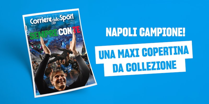Napoli Campione, sabato 31 maggio la maxi-copertina in edicola con il quotidiano 1 Napoli Campione, sabato 31 maggio la maxi-copertina in edicola con il quotidiano