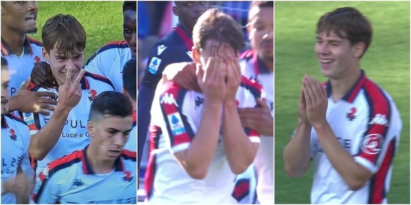 Venturino scoppia a piangere dopo il primo gol in Serie A: cosa è successo in Bologna-Genoa 2 Venturino scoppia a piangere dopo il primo gol in Serie A: cosa è successo in Bologna-Genoa