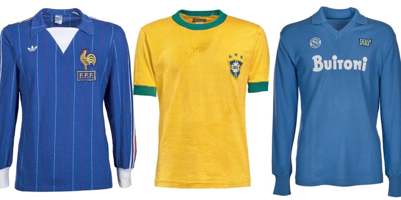 Da Maradona a Pelé e Gigi Riva: all'asta le maglie del Napoli, Brasile e Italia 2 Da Maradona a Pelé e Gigi Riva: all'asta le maglie del Napoli, Brasile e Italia