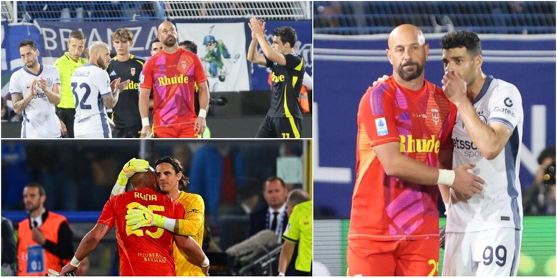 Reina chiude la carriera con un rosso: espulso in Como-Inter, ma esce tra gli applausi di tutti 3 Reina chiude la carriera con un rosso: espulso in Como-Inter, ma esce tra gli applausi di tutti