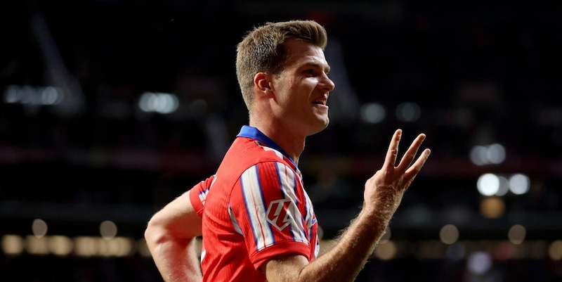 Liga, Sorloth da record: quattro gol in mezz'ora per il poker dell'Atletico 2 Liga, Sorloth da record: quattro gol in mezz'ora per il poker dell'Atletico