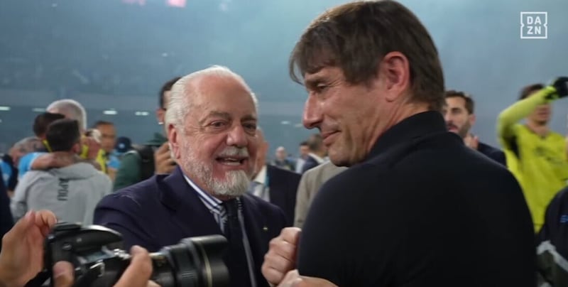 Conte, "Se resto al Napoli?": la risposta sul futuro in diretta a Dazn 1 Conte, "Se resto al Napoli?": la risposta sul futuro in diretta a Dazn