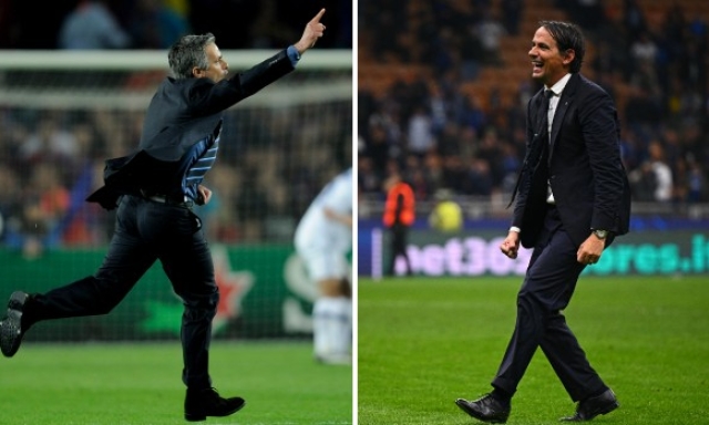 Dal Barça al Barça, dagli idranti alla pioggia: le esultanze epiche che avvicinano Inzaghi a Mou 2 Dal Barça al Barça, dagli idranti alla pioggia: le esultanze epiche che avvicinano Inzaghi a Mou
