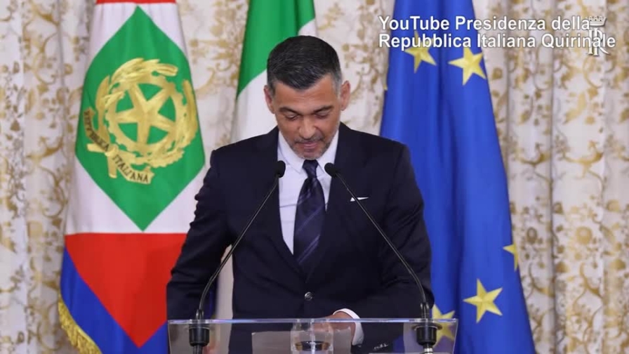 Conceiçao si emoziona davanti a Mattarella: "L'Italia per me una seconda casa" 1 Conceiçao si emoziona davanti a Mattarella: "L'Italia per me una seconda casa"