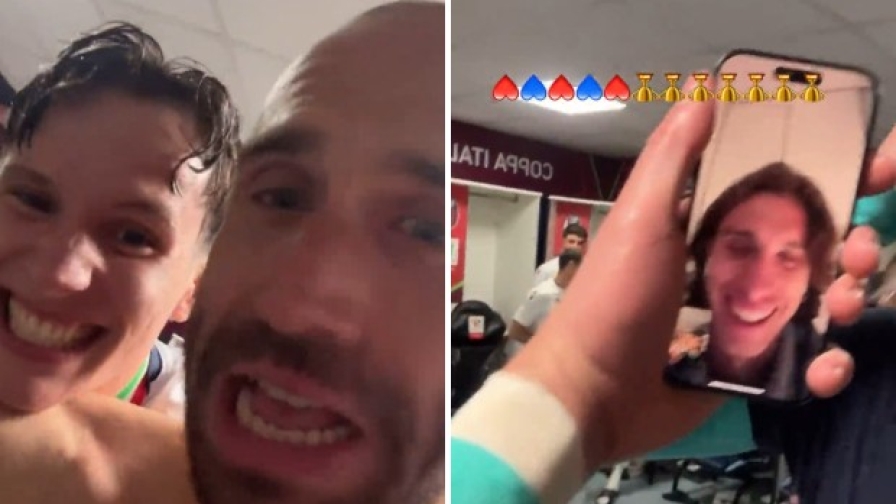 Milan-Bologna 0-1: la festa in spogliatoio, c'è anche Calafiori! 1 Milan-Bologna 0-1: la festa in spogliatoio, c'è anche Calafiori!