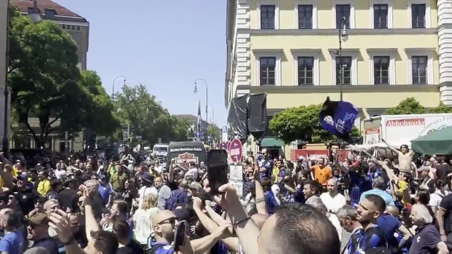 La carica dei tifosi nerazzurri a Monaco: che entusiasmo per la finale 1 La carica dei tifosi nerazzurri a Monaco: che entusiasmo per la finale