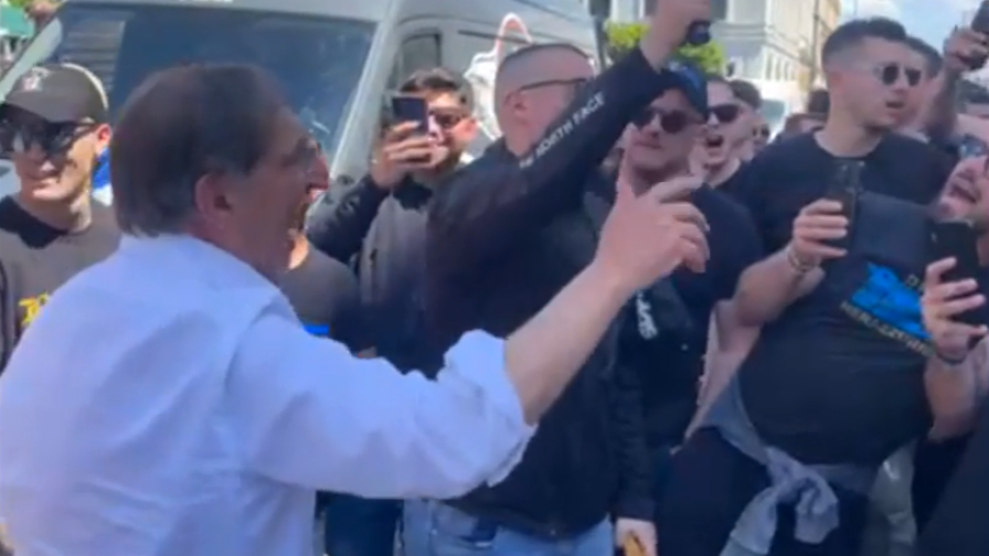Psg-Inter, La Russa guida i cori nel centro di Monaco 4 Psg-Inter, La Russa guida i cori nel centro di Monaco