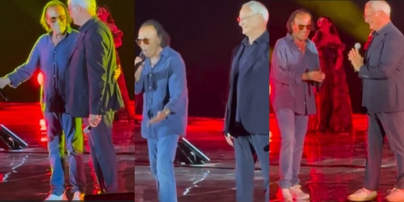 A Caracalla Venditti chiama sul palco Ranieri per Grazie Roma: tifosi in delirio 1 A Caracalla Venditti chiama sul palco Ranieri per Grazie Roma: tifosi in delirio