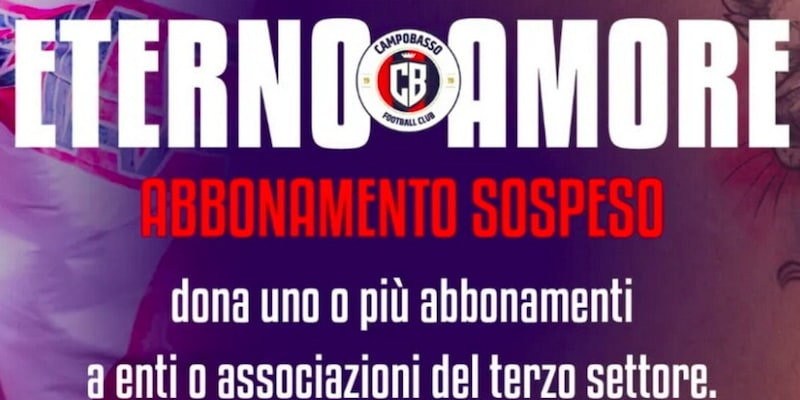 Nasce una nuova tradizione per i tifosi del Campobasso in tutto il mondo: l’abbonamento “sospeso” 1 Nasce una nuova tradizione per i tifosi del Campobasso in tutto il mondo: l’abbonamento “sospeso”