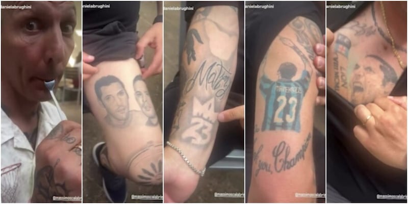 Tifoso si tatua Materazzi su tutto il corpo: la reazione di "Matrix" è virale 2 Tifoso si tatua Materazzi su tutto il corpo: la reazione di "Matrix" è virale