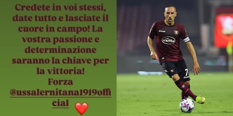 Salernitana, l'emozionante messaggio di Ribery prima dei play-out: "Credete..." 2 Salernitana, l'emozionante messaggio di Ribery prima dei play-out: "Credete..."