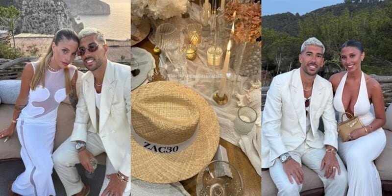 Zaccagni festeggia 30 anni: al white party esclusivo a Ibiza con Chiara Nasti c'è anche un laziale 2 Zaccagni festeggia 30 anni: al white party esclusivo a Ibiza con Chiara Nasti c'è anche un laziale