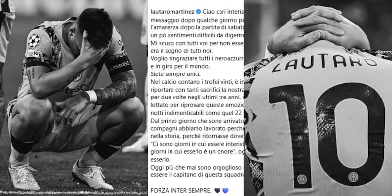 Lautaro e l'emozionante lettera social ai tifosi dell'Inter: "Vi chiedo scusa..." 3 Lautaro e l'emozionante lettera social ai tifosi dell'Inter: "Vi chiedo scusa..."