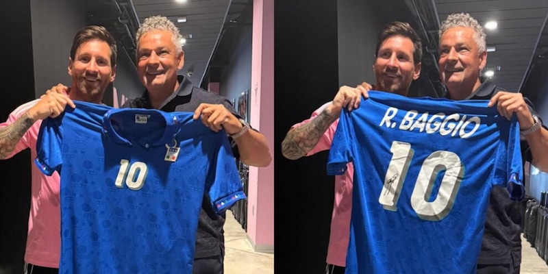 Baggio e Messi, il regalo emozionante al Mondiale per Club: "Roberto sei una leggenda" 4 Baggio e Messi, il regalo emozionante al Mondiale per Club: "Roberto sei una leggenda"
