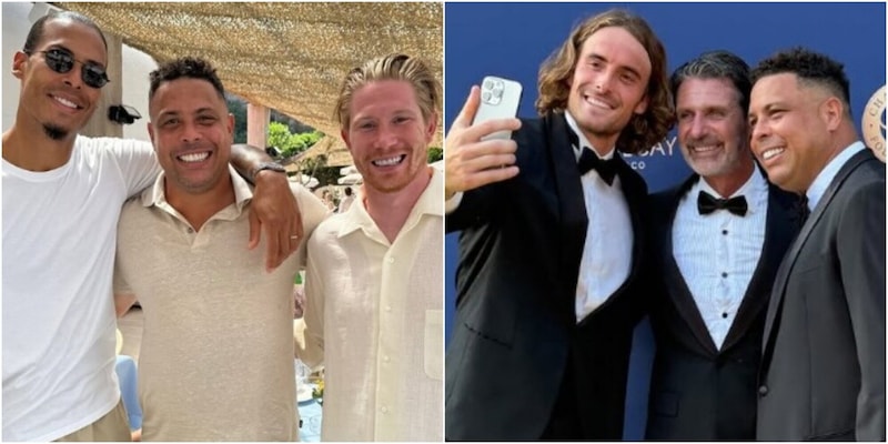 Ronaldo, vacanze in Costa Azzurra: il selfie con De Bruyne e Van Dijk, poi in smoking con Tsitsipas 2 Ronaldo, vacanze in Costa Azzurra: il selfie con De Bruyne e Van Dijk, poi in smoking con Tsitsipas