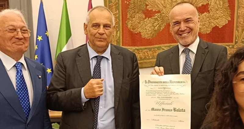 Nuova onorificenza per Balata: Mattarella lo nomina Cavaliere dell'Ordine al merito della Repubblica italiana 2 Nuova onorificenza per Balata: Mattarella lo nomina Cavaliere dell'Ordine al merito della Repubblica italiana