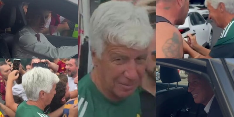 Gasperini, primo giorno di Roma con Massara: autografi e foto con i tifosi a Trigoria 1 Gasperini, primo giorno di Roma con Massara: autografi e foto con i tifosi a Trigoria