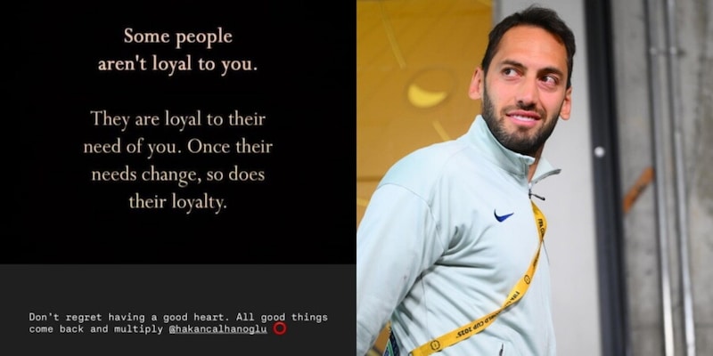 Polveriera Inter, la moglie di Calhanoglu risponde a Lautaro sui social: "Certe persone leali fino a quando hanno bisogno di te" 1 Polveriera Inter, la moglie di Calhanoglu risponde a Lautaro sui social: "Certe persone leali fino a quando hanno bisogno di te"