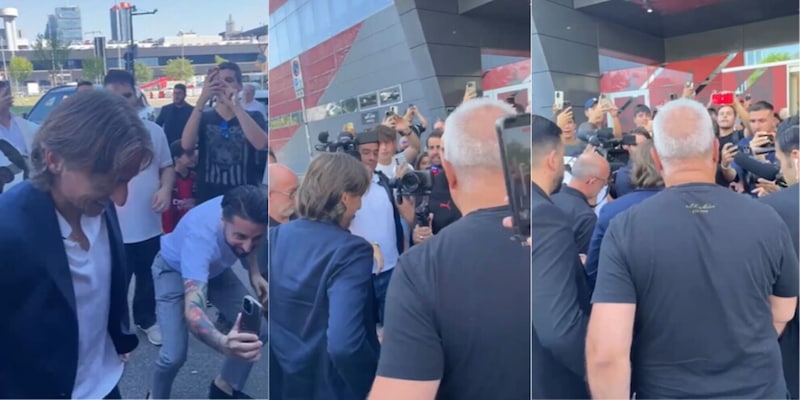 È Modric mania a Casa Milan: bagno di folla dei tifosi rossoneri 2 È Modric mania a Casa Milan: bagno di folla dei tifosi rossoneri