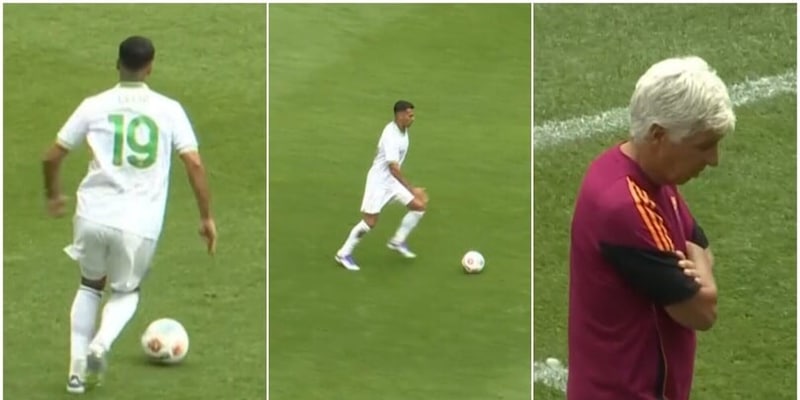 Celik sbaglia un passaggio, Gasperini imbufalito: la reazione in campo durante Kaiserslautern-Roma 1 Celik sbaglia un passaggio, Gasperini imbufalito: la reazione in campo durante Kaiserslautern-Roma