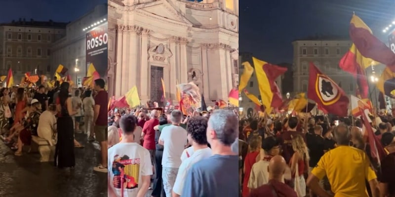 Roma, migliaia di tifosi in festa per i 98 anni del club 2 Roma, migliaia di tifosi in festa per i 98 anni del club