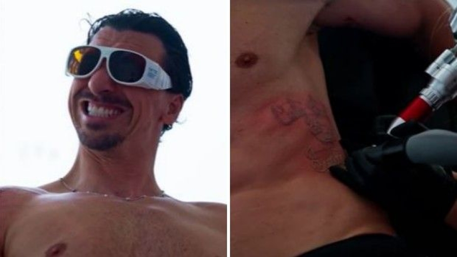 Ibra, che dolore! Zlatan rimuove un tattoo sulle costole 1 Ibra, che dolore! Zlatan rimuove un tattoo sulle costole