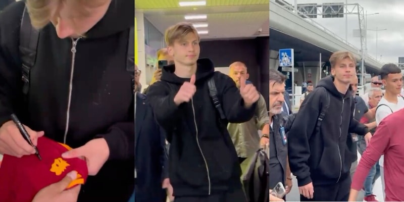 Roma, Ziolkowski è atterrato a Fiumicino con un doppio "Forza Roma": attesa per visite mediche e firma 3 Roma, Ziolkowski è atterrato a Fiumicino con un doppio "Forza Roma": attesa per visite mediche e firma