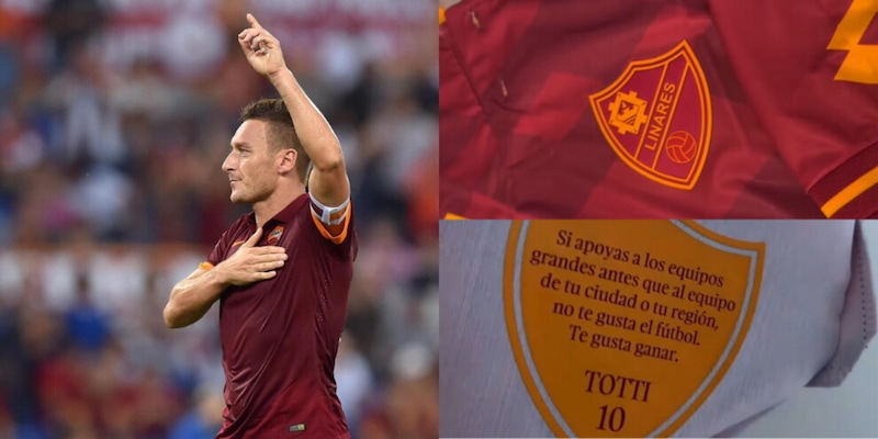 La bellissima dedica di una squadra spagnola a Totti e alla Roma: cosa c'è scritto sulla maglia 2 La bellissima dedica di una squadra spagnola a Totti e alla Roma: cosa c'è scritto sulla maglia