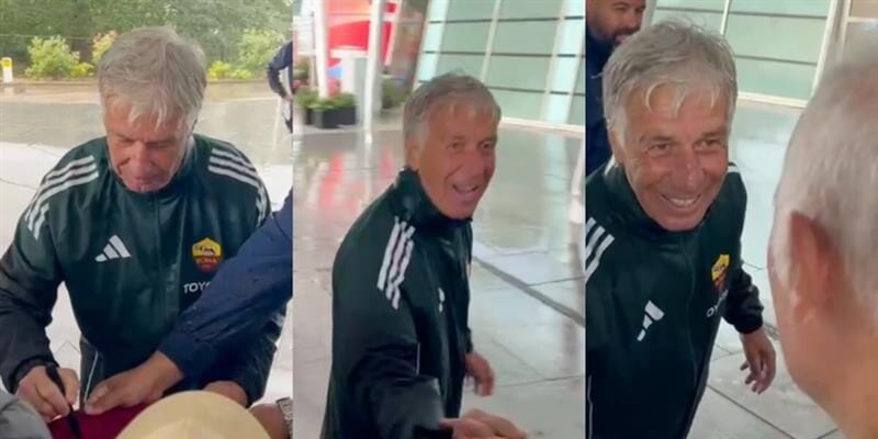 Gasperini e il simpatico siparietto con un tifoso della Roma: "Se mi dai il tuo k-way..." 1 Gasperini e il simpatico siparietto con un tifoso della Roma: "Se mi dai il tuo k-way..."