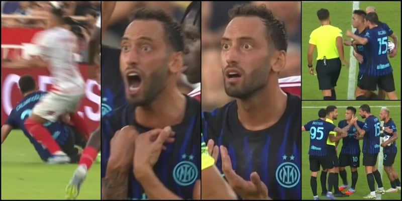 Calhanoglu espulso così, furia contro l'arbitro: cosa è successo in Monaco-Inter 1 Calhanoglu espulso così, furia contro l'arbitro: cosa è successo in Monaco-Inter