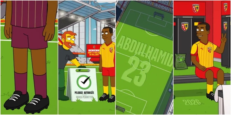 Abdulhamid dalla Roma al Lens: l'annuncio con un video ispirato ai Simpson&nbsp;